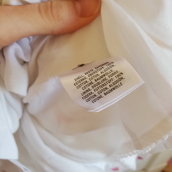 ANTHRO White Popsicle Button Down Shirt Dress 10P - Picture 6 of 8